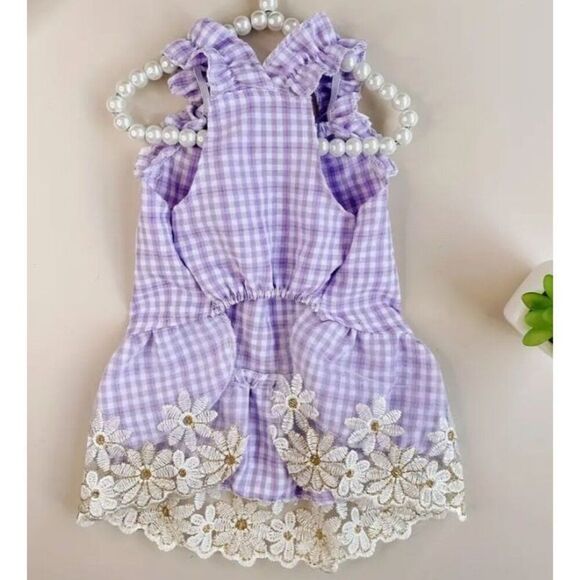 Lavender Dog Cat Pet XS Dress NWOT - Picture 5 of 5